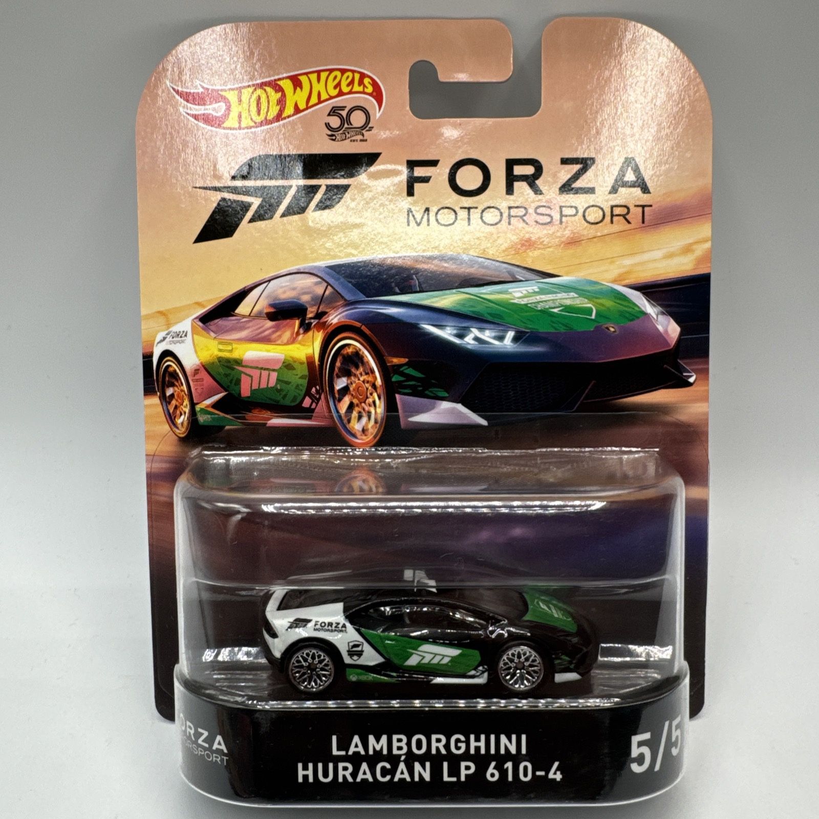 Forza Motorsport Lamborghini Huracan LP 610-4 Hot Wheels 50 Year Anniversary New