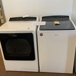 WHIRLPOOL DRYER AND WASHER SET WTWDW WED800DW4 ESEU