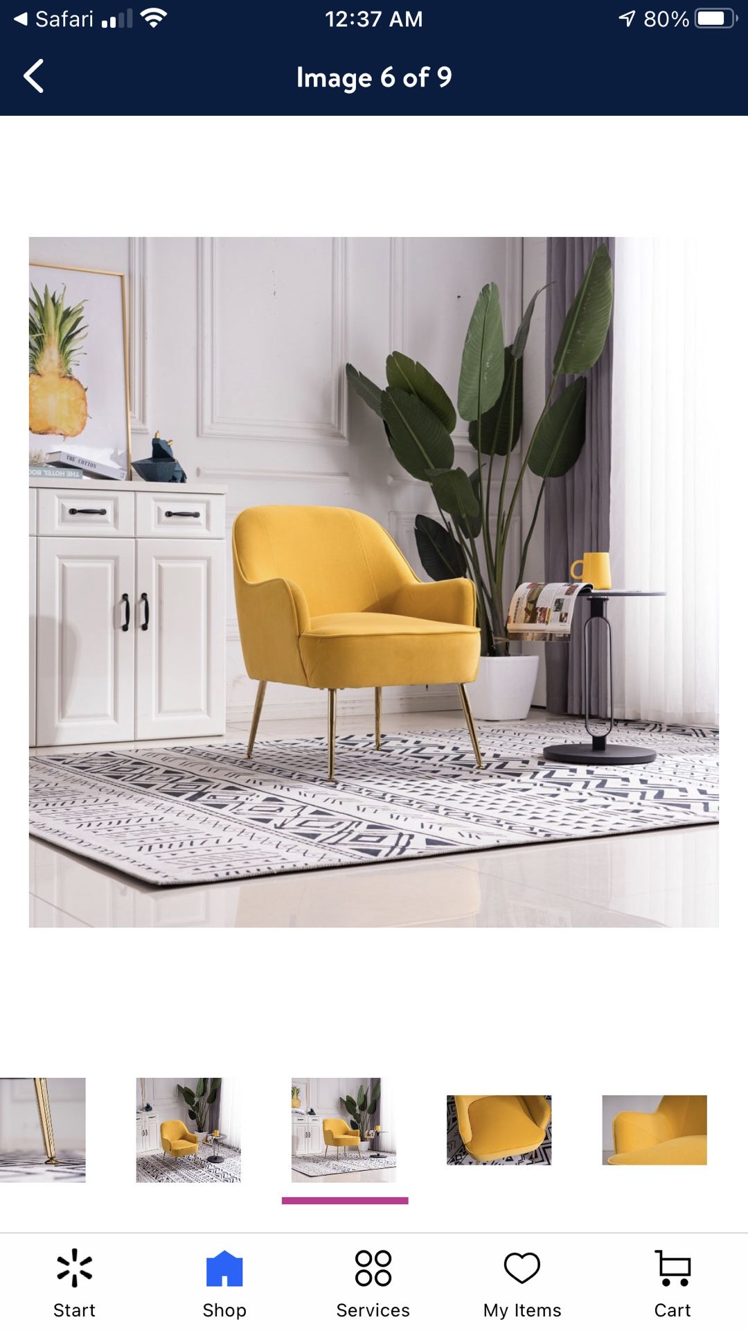 Brand New velvet Accent Chair