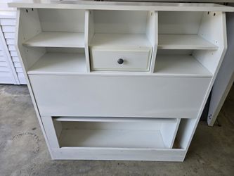 Twin Headboard with Hidden Storage
