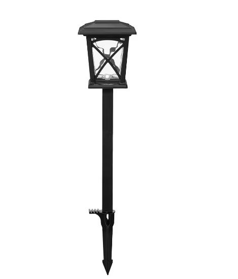Hampton Bay Black Springs Low Voltage Black LED Path Light 