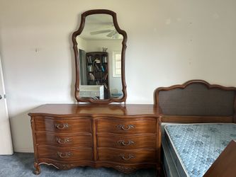 Dresser with mirror