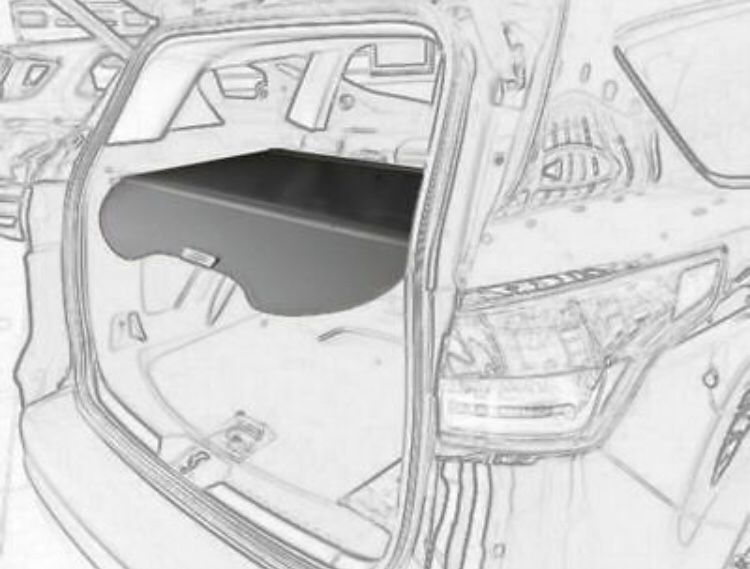 Ford Escape Cargo Cover 2006 black