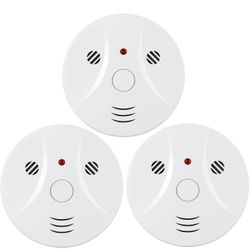🔥Brand new🔥 3 Pack Combination Smoke and Carbon Monoxide Detector Battery Operated, Travel Portable Photoelectric Fire&Co Alarm for Home, Kitchen