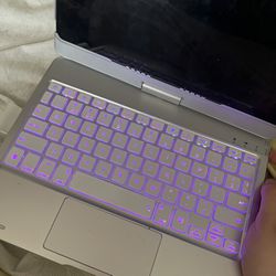 ipad 8th generation with light up keyboard. 