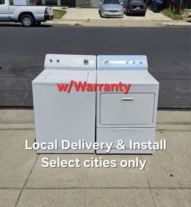 Clean Good Working Kenmore Washer & Electric 220v Dryer Set