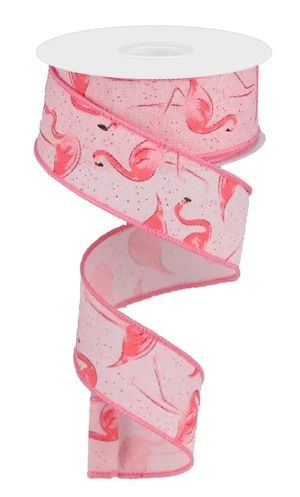 New Wired Ribbon Flamingo 