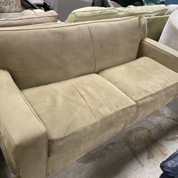 CRATE & BARREL Microfiber Loveseat