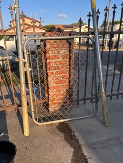 Walk fence gate galvanized steel chain link gate