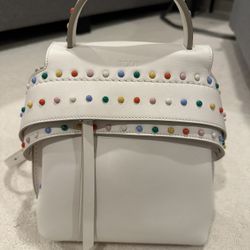 Tod’s Studded Wave Backpack Leather Mini