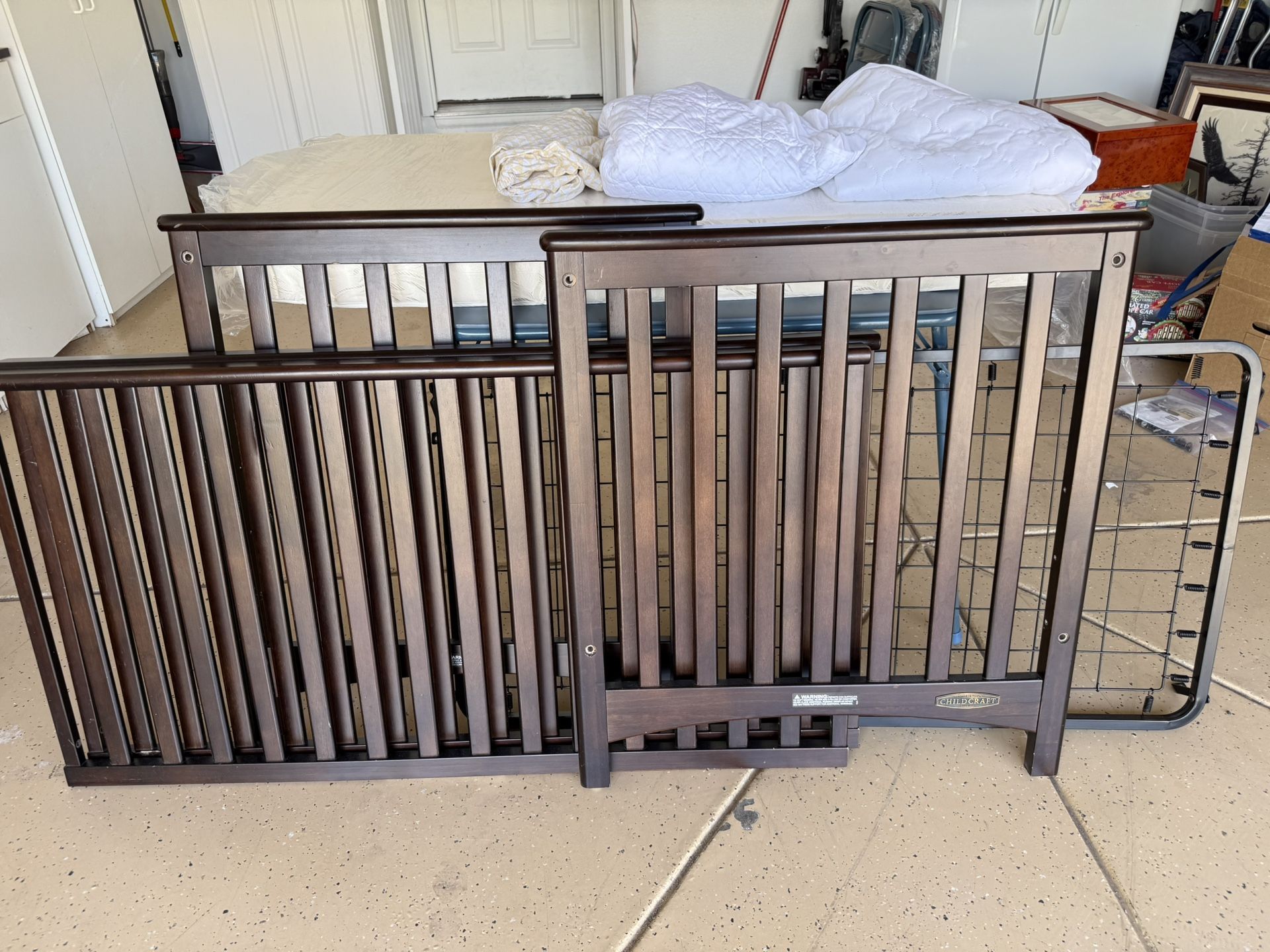 Cherry Brown Child Craft Crib