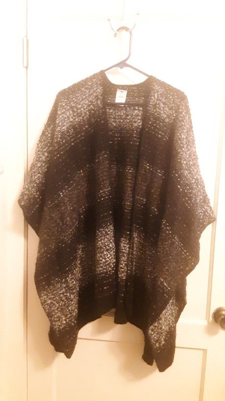 Sweater Poncho One Size Fits All
