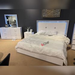LED Queen / Eastern King Size Bed Frame - Mattress Sold Separately