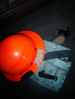 Helmet and tool belt