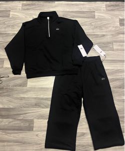 ALO quarter zip sweat suit
