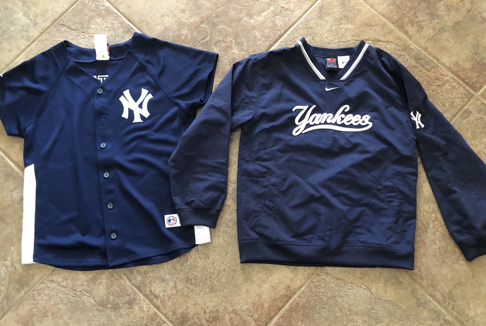 Boys Yankee shirt and windbreaker