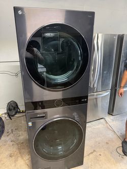 LG thinQ washer and dryer electric nice set lavadora secadora eléctrica