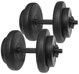 Everyday Essentials Vinyl Dumbbell Set, 40 lbs (20 lbs Pair)
