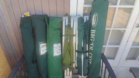 Heavy Duty Army / Camping Folding Cots - Stansport Big 'Ol Cot & GI Style