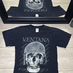 Vintage 2000s Vetana Band Tee Big Skull Solider Shirt
