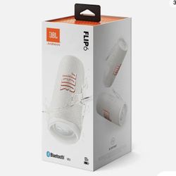 JBL Flip 6 White Portable Bluetooth Speaker