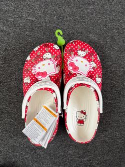 Hello Kitty crocs, women 10/11/12, new