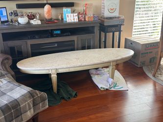 Marble top coffee table