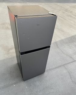 Mini fridge taller 2 door refrigerator stainless steel (free local delivery)