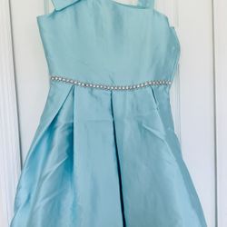 ~LN RARE EDITIONS Teal Spring/Summer Dress~Bling~Sz16