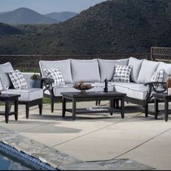 Patio Outdoor Furniture Set Sunbrella Fabric 