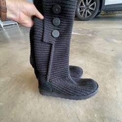 UGG Classic cardy boot Sweater Knit Black