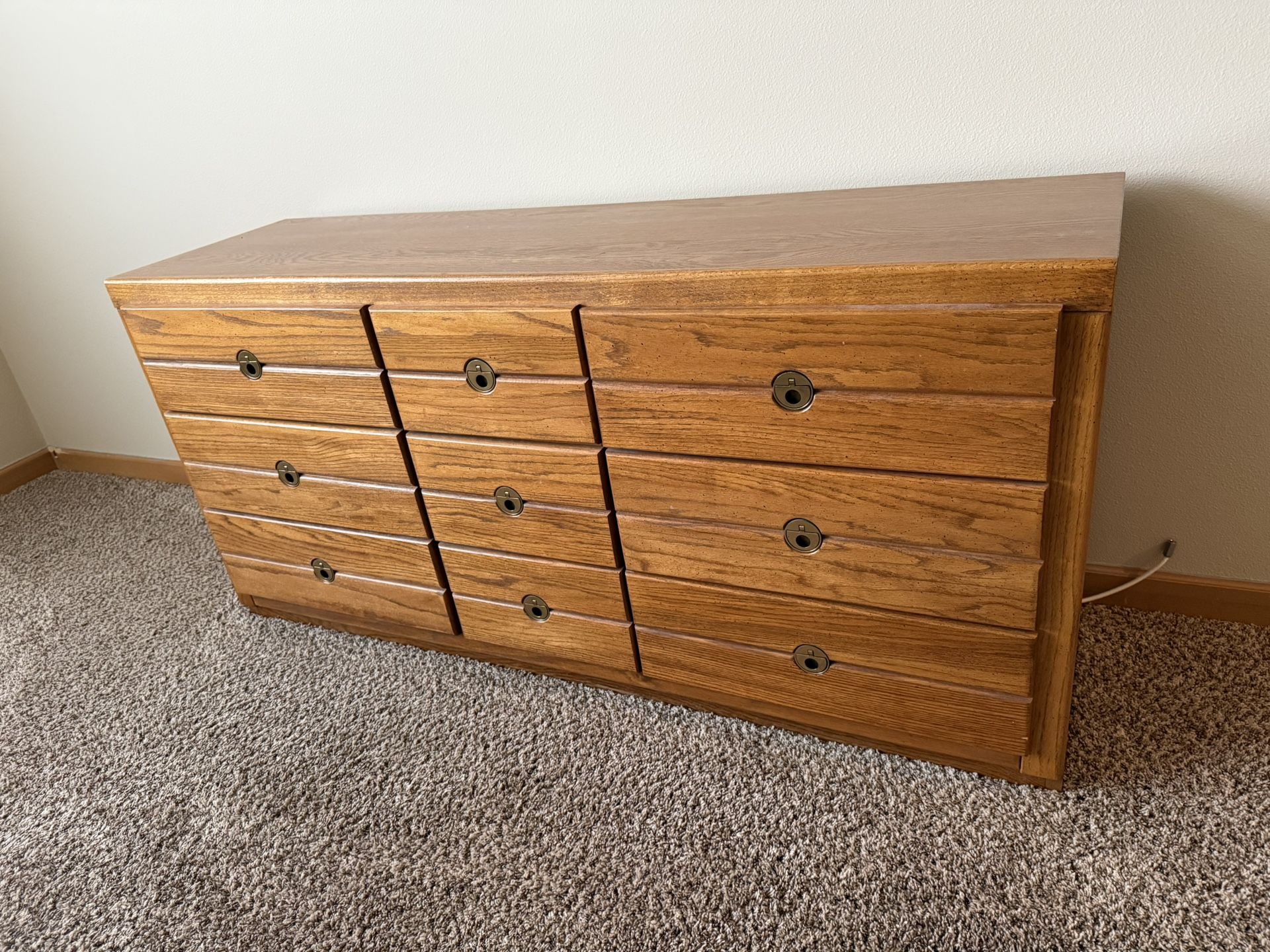 Solid Wood Vintage Dresser