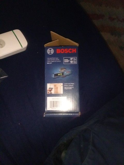 The image shows a Bosch GLL 1 P Line and Point Laser Level.