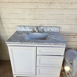Bathroom cabinet l sink l faucet