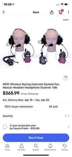 Race Buddy Scanner Auto Mic Dual Headset