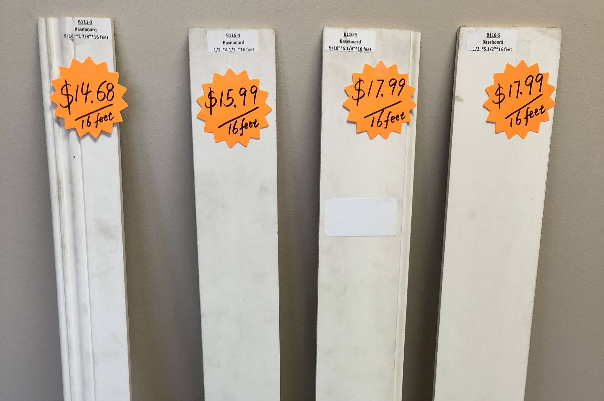 Baseboard for Sale 