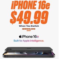 iPhone 16e 128GB for only 💲49.99