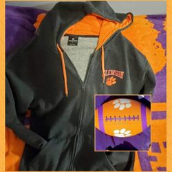 Clemson Tigers Hoodie And Football 