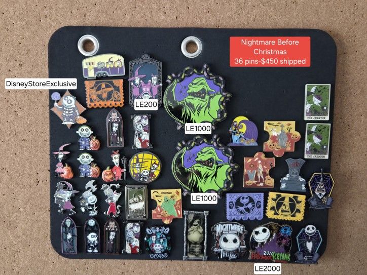 Nightmare Before Christmas Pin Lot