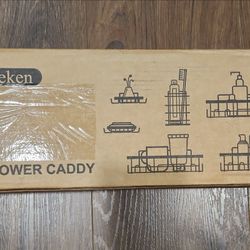 Metal Shower Caddy Bathroom Shower Organizer Rectangle Brown New