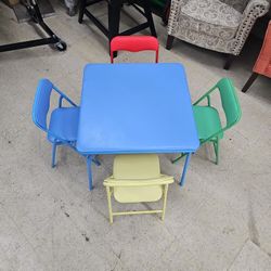 Kids Colorful Table And Chairs