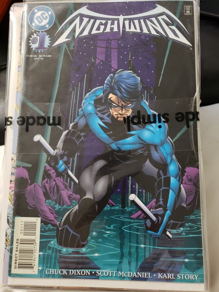 Nightwing #1 in sleeve. Very Good Condition. Many More
