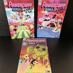 The PowerPuff Girls Lot Of 3 IDW 1-3 2017/18 Comics 