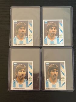 Lionel Messi 2006 Panini Germany World Cup #185 Rookie Sticker Lot 10