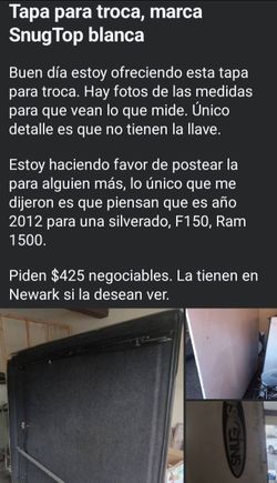 Tapa para troca SnugTop blanca