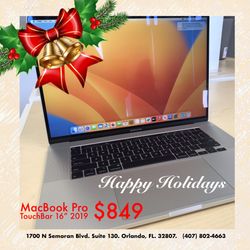 MacBook Pro TouchBar 16” (2019)