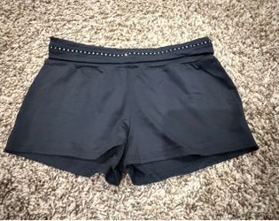 Black Shorts with Studded Waistband OFFERS WELCOME