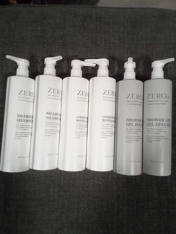 Zero /o shampoo, conditioner, shower Gel