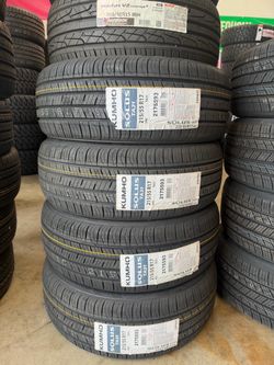 215/55/17 Kumho 4 new tires installed and balanced