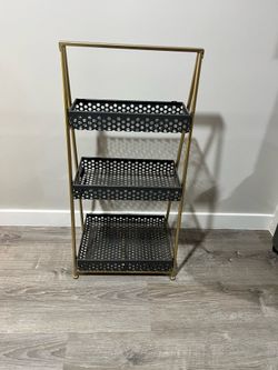 Small metal shelf
